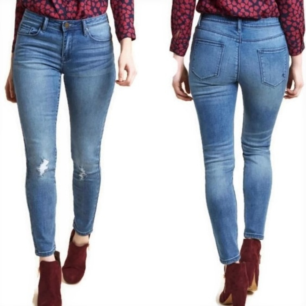 ModCloth Jeans Light Wash Distressed Skinny L
